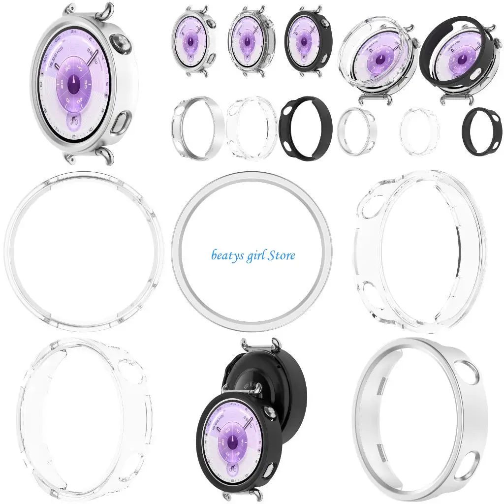 حافظة C7AB PC للساعة 6 41 ملم بإطار مجوف وغطاء نصف تغطية #1