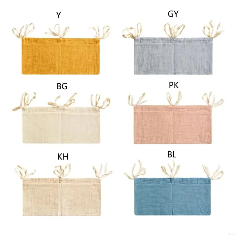 

97BE Bedside Bags Diaper Storage Bag Baby Cot Bedding Stroller Hanging Bag