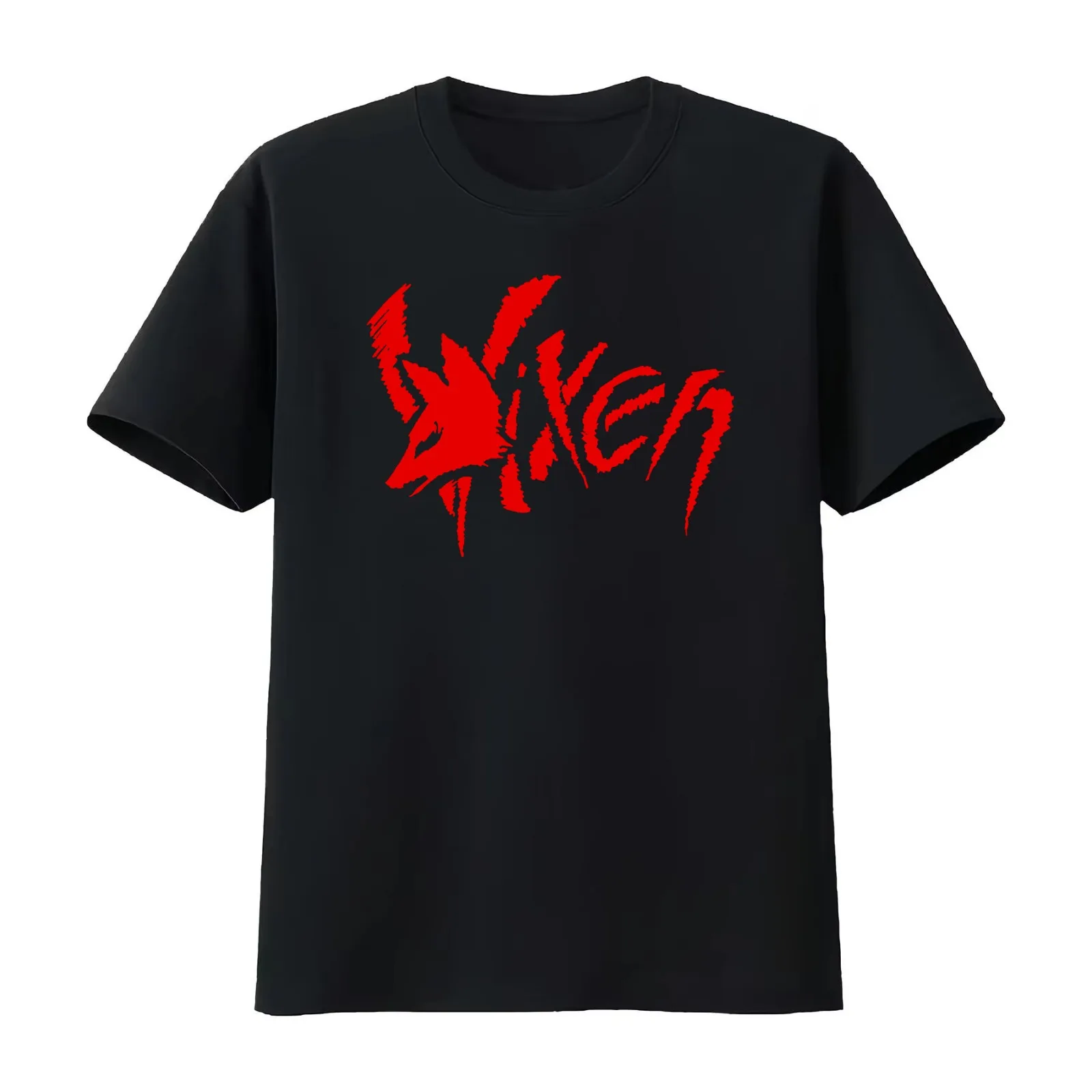 VIXEN BAND T-Shirt Summer Casual Cotton Tee Oversized Streetwear Tops Vintage Graphic Print Loose Fit Short Sleeve
