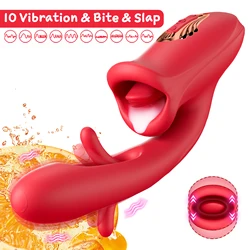 Tapping Vibrator for Women Tongue Licking Clitoris Stimulator Vagina Vibrator Oral Sex Toy for Women Female Masturbation