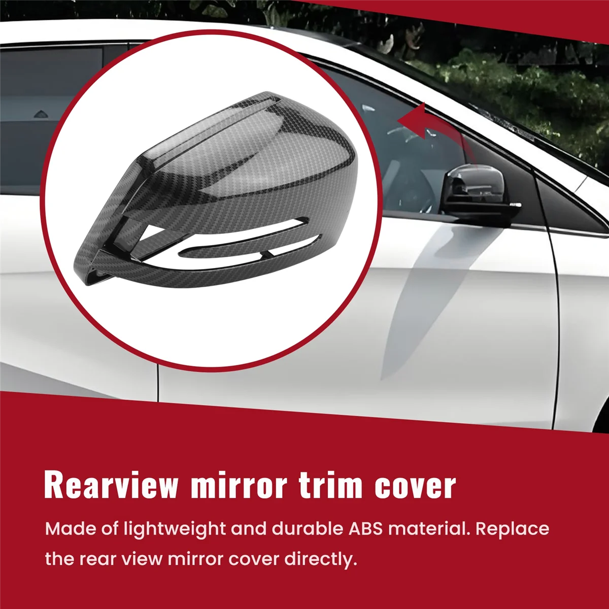 

Прочная замена крышки бокового зеркала заднего вида из углеродного волокна автомобиля