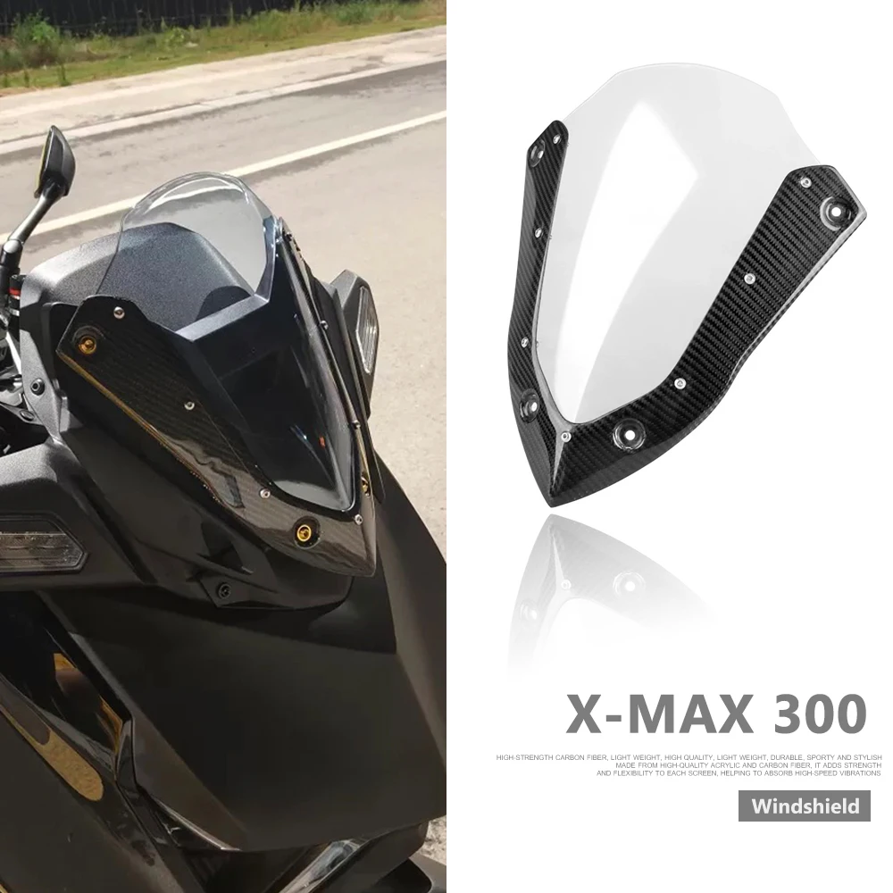 

Windscreen Windshield Wind Deflector Motorcycle Accessories New For YAMAHA XMAX 300 X-MAX 300 XMAX300 X-Max300 2023 2024