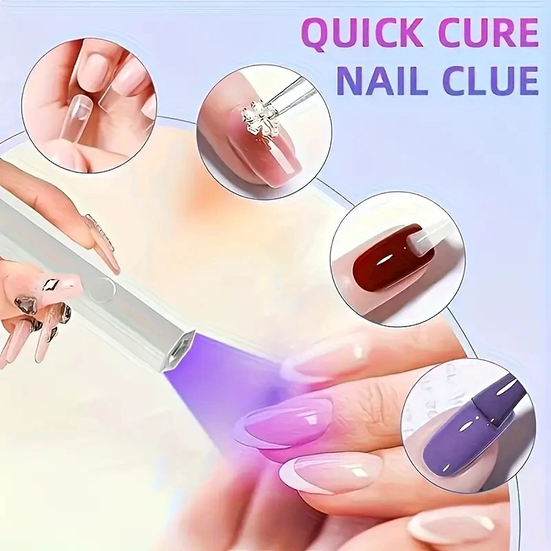 Handige draagbare nageldrogerlamp UV/LED nageluitharding Alle gellak Nail Art Tool USB oplaadbare sneldrogende nagellamp