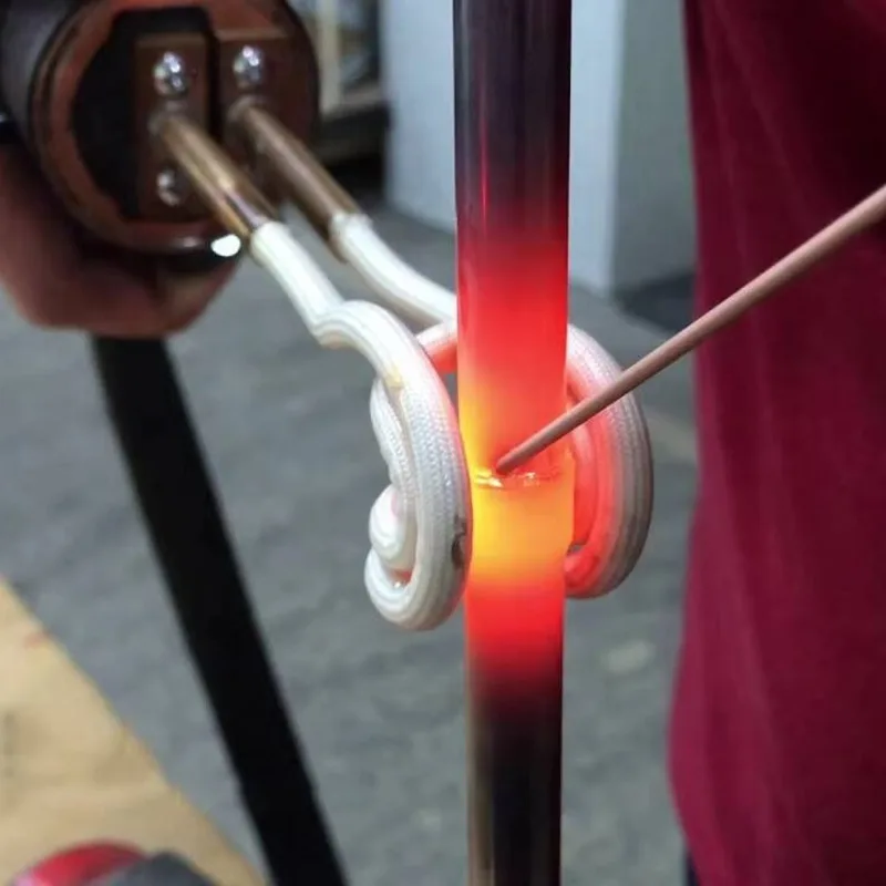 35KW Super Audio Frequency Induction Heating Machine For Forging And Quenching Air conditioning copper pipe welding