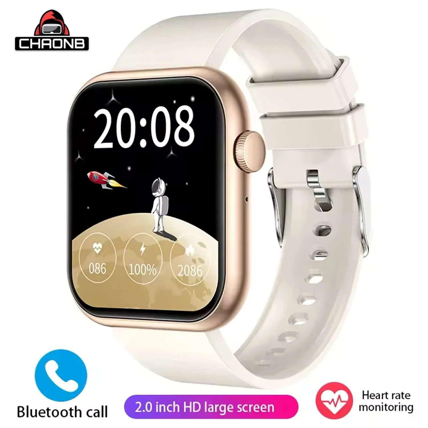 

2025 New Smart Watch Women Voice Assistant Phone Call Message Waterproof SmartWatch Men NFC Heart Rate Sport Fitness Watch Music