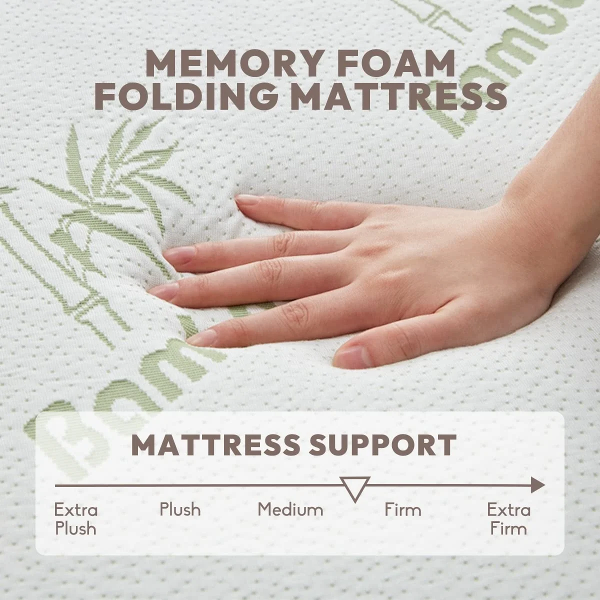 Soft Folding Foldable Portable Floor Guest Bed Memory Foam Folding Mattress Bamboo folding foldable trifold mattress