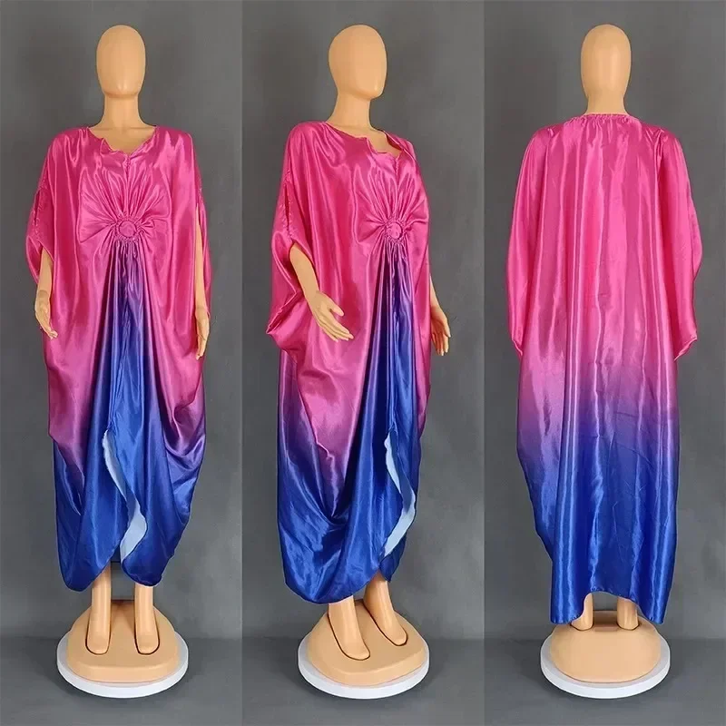 Vestidos africanos para mujer, vestido tradicional musulmán a la moda, caftán, vestidos de fiesta de boda, bata Boubou, trajes de talla grande 2024