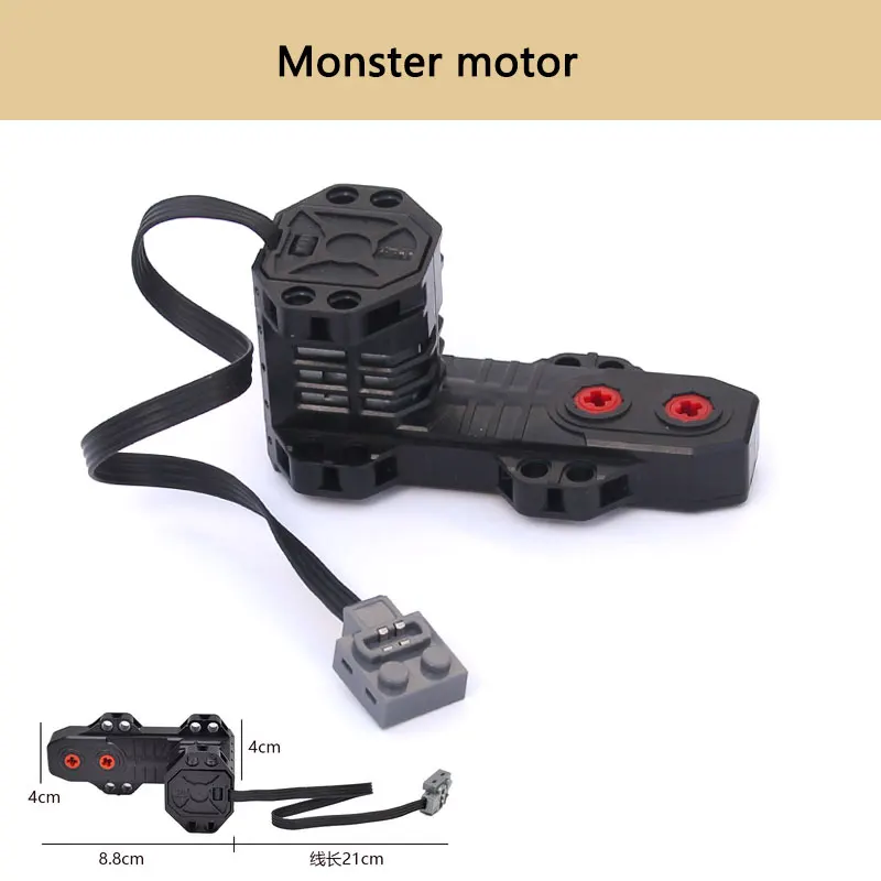 Building Block High Speed Monster Motor  Electrical Machinery  PF Model Accessory Compatible with Lego Parts 5292 Drive Motor