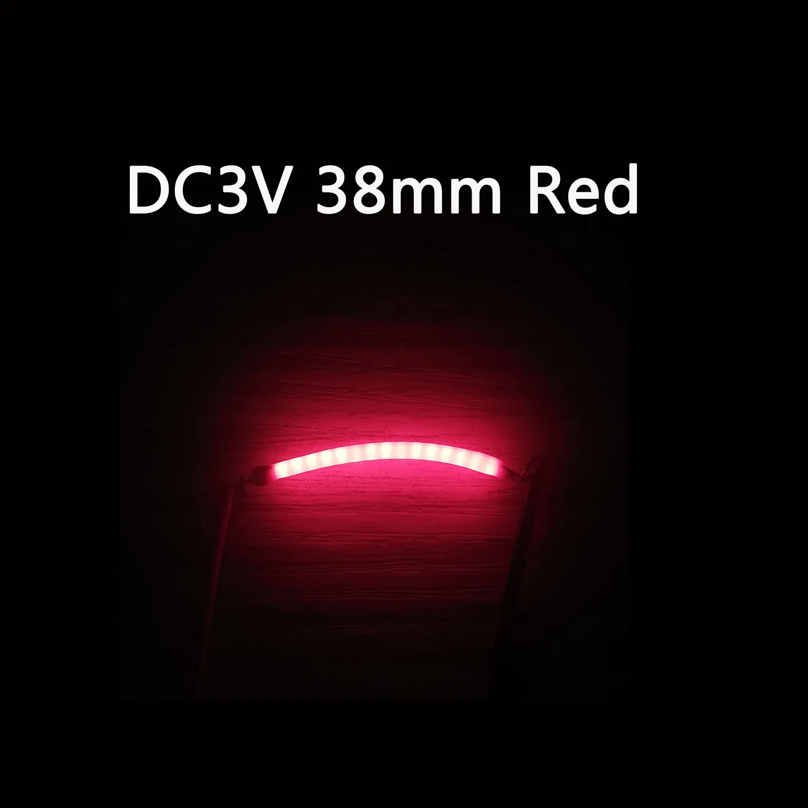 20 pz 38mm 3V COB flessibile LED filamento 2200K rosso Edison lampadina parti lampada accessori luce a incandescenza diodi