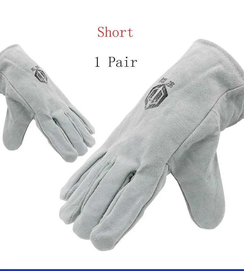 Welding Glove Multifunctional Works Gloves Heat Resistant Mig/Tig Welder/BBQ Protective Thick Wear Resistant Soft Cowhide Gloves
