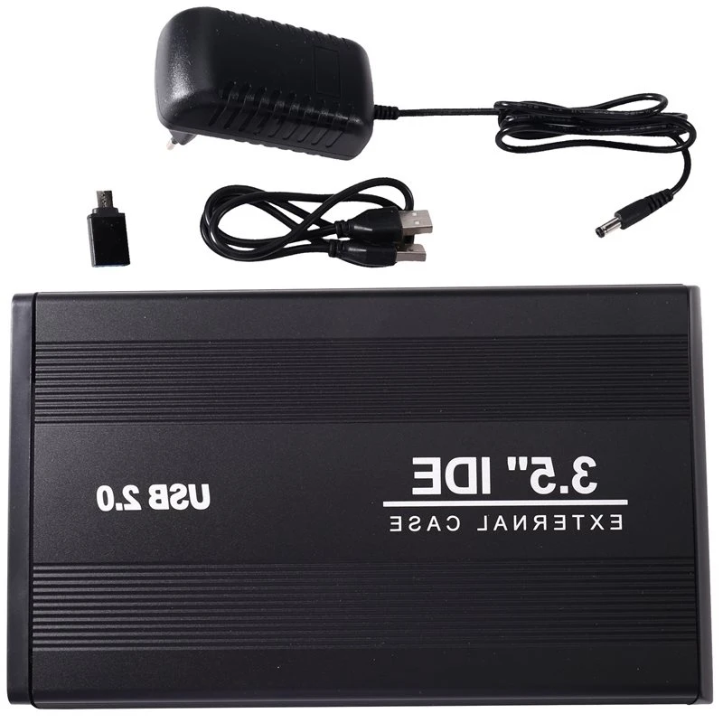 ULBS USB To IDE Hd Hard Drive Enclosure 3.5 Inch For HDD SSD External Metal Hard Disk Box With OTG Adapter EU Plug