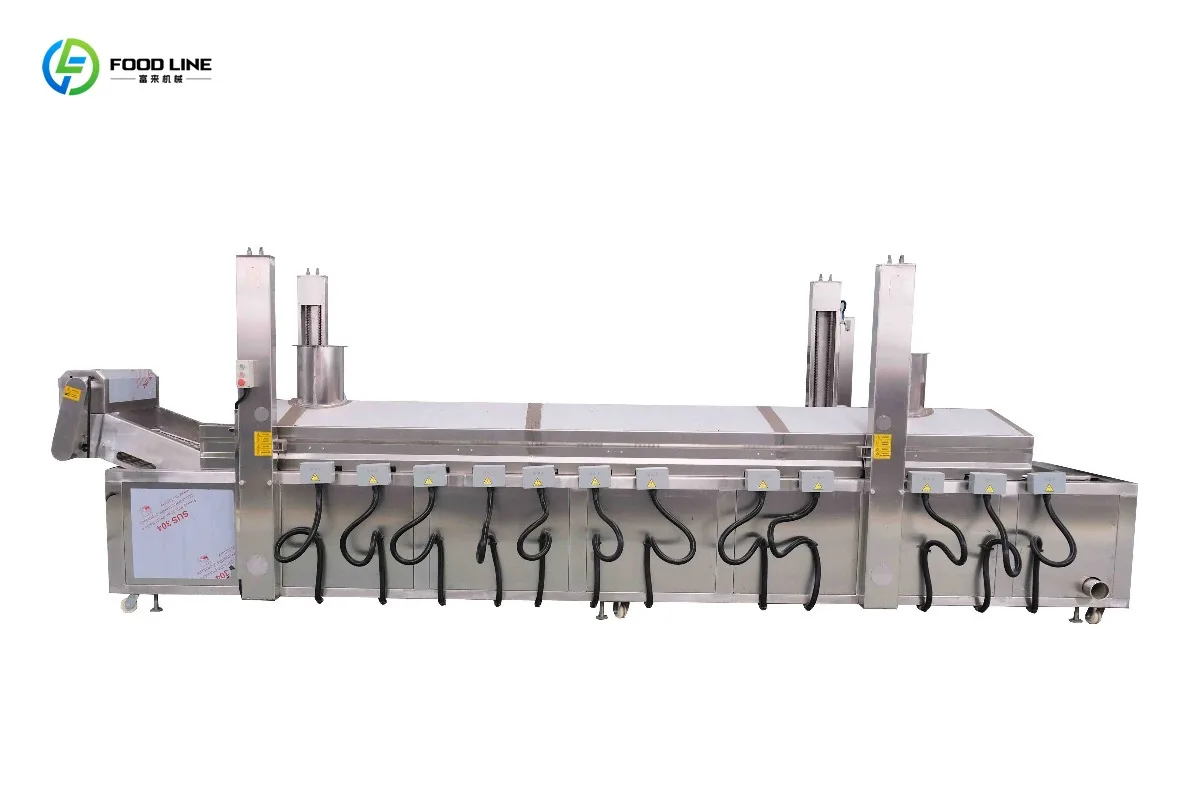 Continuous Conveyor Deep Fryer for Falafel Chicken Broasted French Fries Chips Automatic Commercial Fry Machine Custom