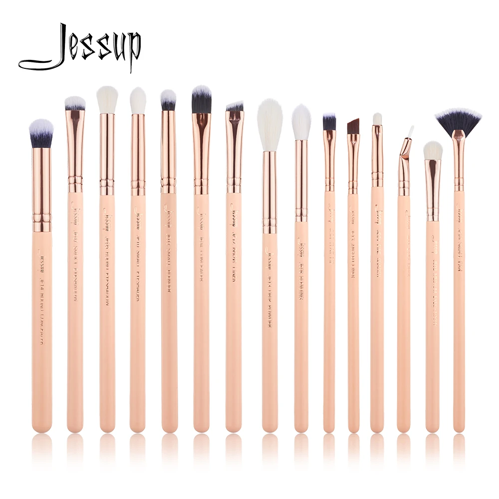 

Jessup Brush Makeup Brushes Set ,8/10/15pcs Makeup brush Synthetic Powder Foundation Eyeshadow Concealer Brochas Wooden