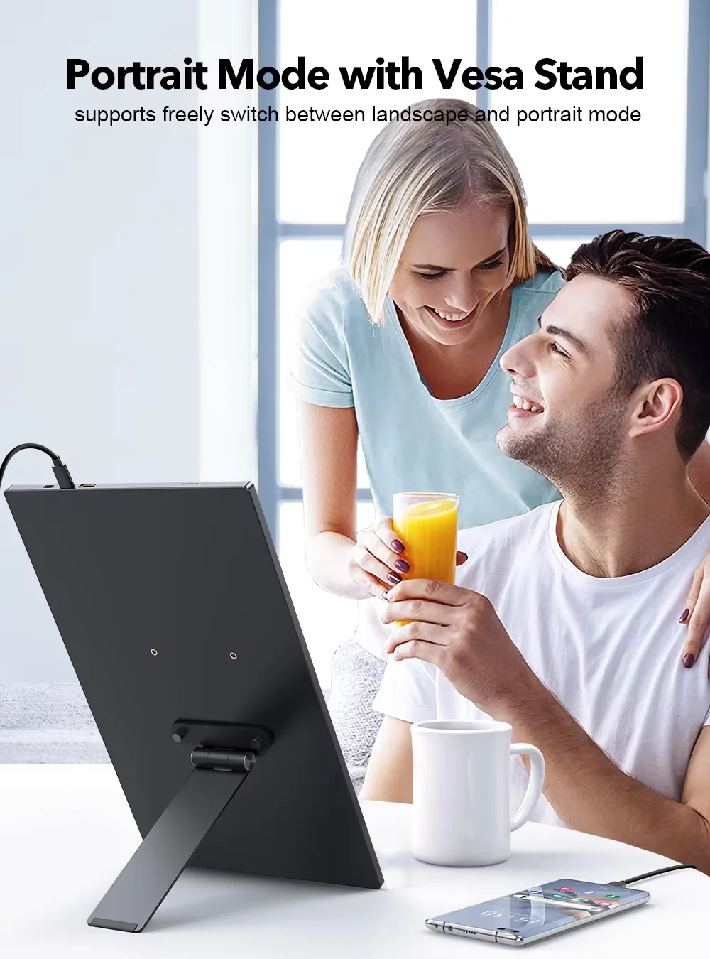 uperfect المحمولة فيسا عرض قوس ، مع دليل المسمار ، 7-18.5 بوصة منفصلة فيسا عرض سطح المكتب جبل ، مع التناوب / الميل / التناوب ، M3 / M4 * 75mm فيسا عرض
