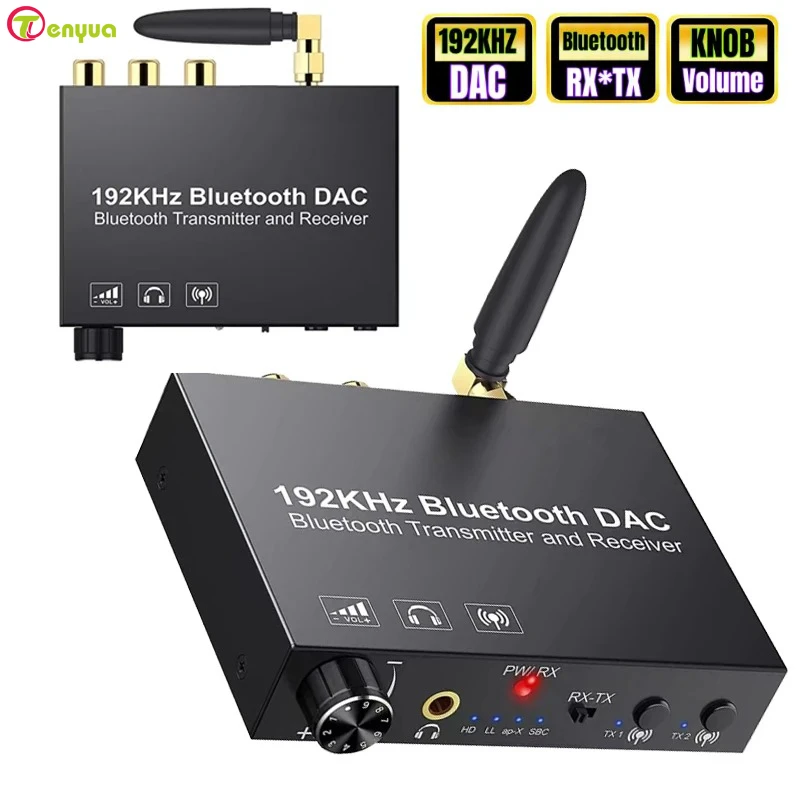 Bluetooth Transmitter And Receiver DAC Audio Converter RX/TX  Audio Extensor Digital Wireless Audio Adapter LAN Extensor