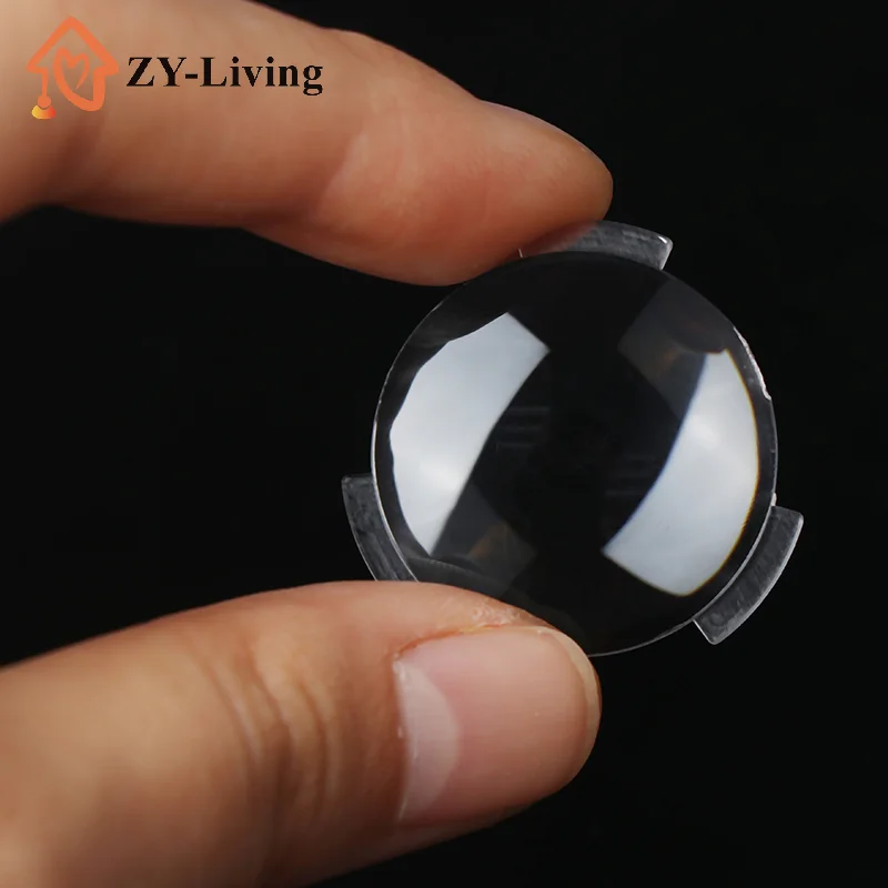 2/4Pcs 25*45MM Transparent Virtual Reality Lens Aspheric Biconvex Lenses Replacement