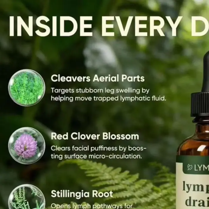 Newest cheap Lymphatic Drainage Drops Natural Herbal Formula Toxin Elimination Swelling Relief Lymph Support