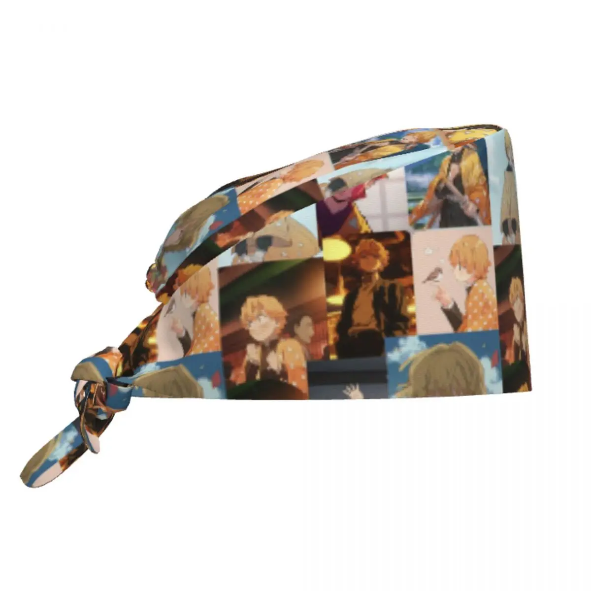 

Рабочая кепка Demones S-Slayer на заказ, хирургические шапки Agatsuma Zenitsu, обои, кепка для операционной, кепка для кормления, лабораторная рабочая шляпа