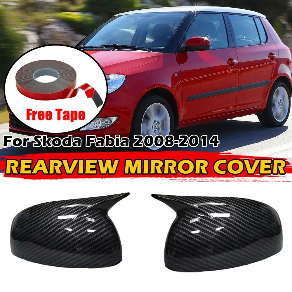 

For Skoda Fabia 2008-2014 Rearview Mirror Cover Body Kit Accessories
