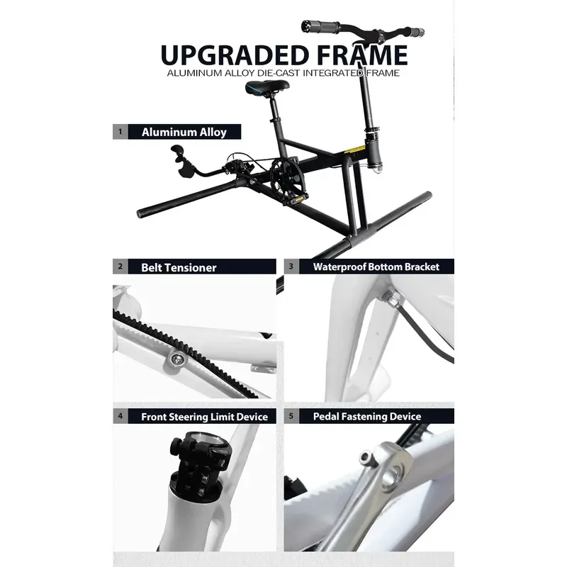 New Launch Light Single Water Pedal Boat Inflatable Aluminum Floating Bike 100-500kg Capacity 5 Passengers