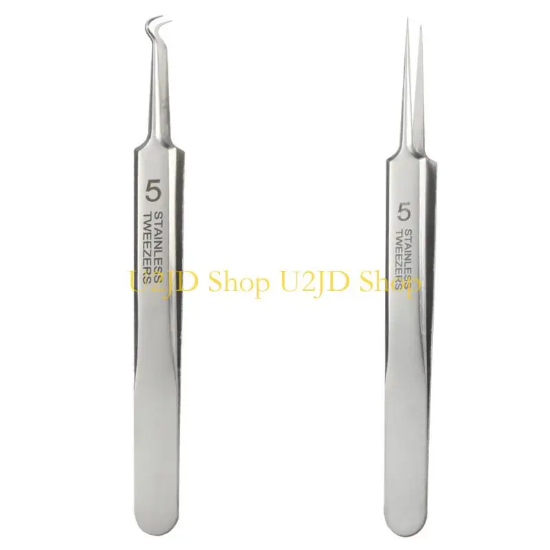 U2jd roestvrijstalen Blackhead Tweezer Ultra-Fine acne-blemish puiste extractor naald voor withead acne op neuswand