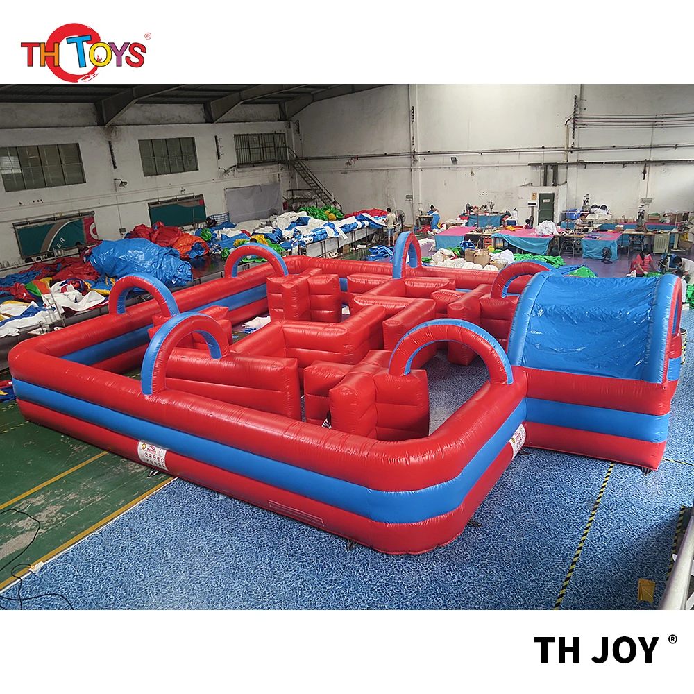 

8x8x2mH inflatable maze arena, inflatable maze tag, big inflatable maze game durable inflatable puzzle labyrinth game