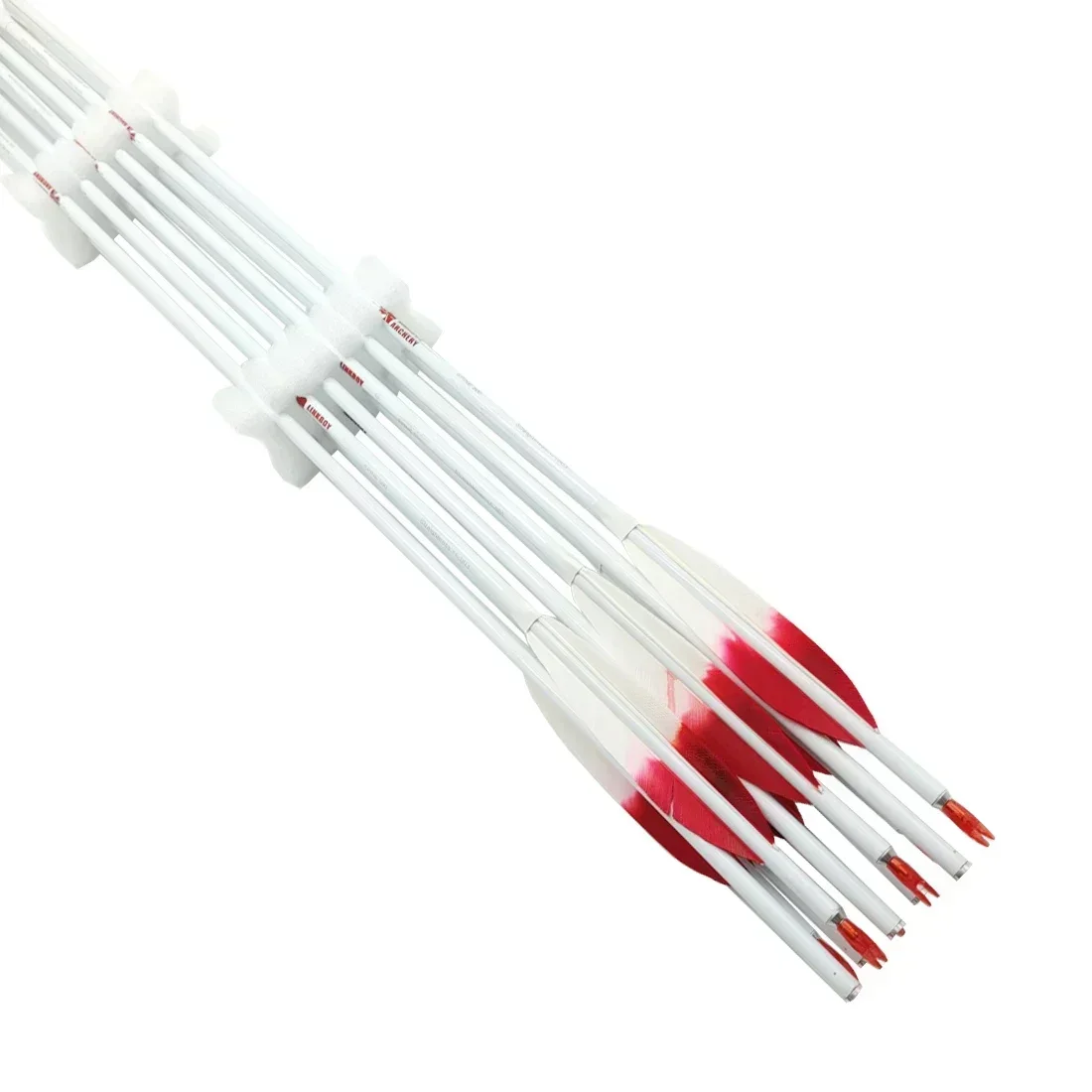 12pcs Archery Pure Carbon ID6.2mm Spine400-800 30/32inch 4inch Banana Feather 100gr Tips Bow Hunting