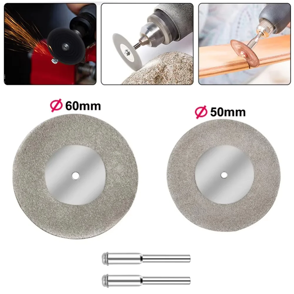 40 50 60mm Mini Diamond Cutting Disc Set For Rotary Accessories Diamond Grinding Wheel Rotary Circular Saw Blade Abrasive