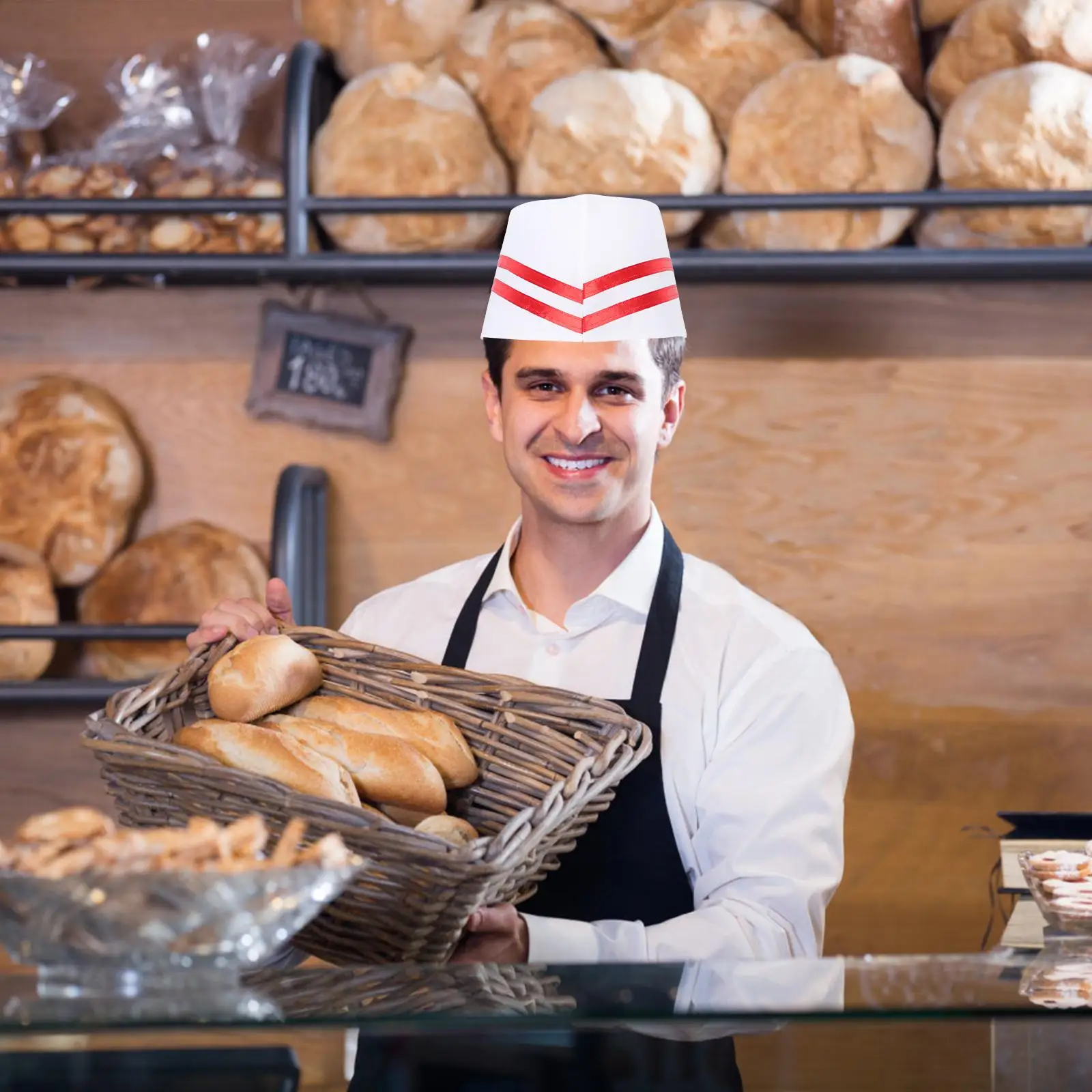 9Pcs 요리사 모자 주방 작업 모자 면화 요리 모자 머리 보호 레스토랑 유니폼 모자 여성용 남성용 바베큐 음식