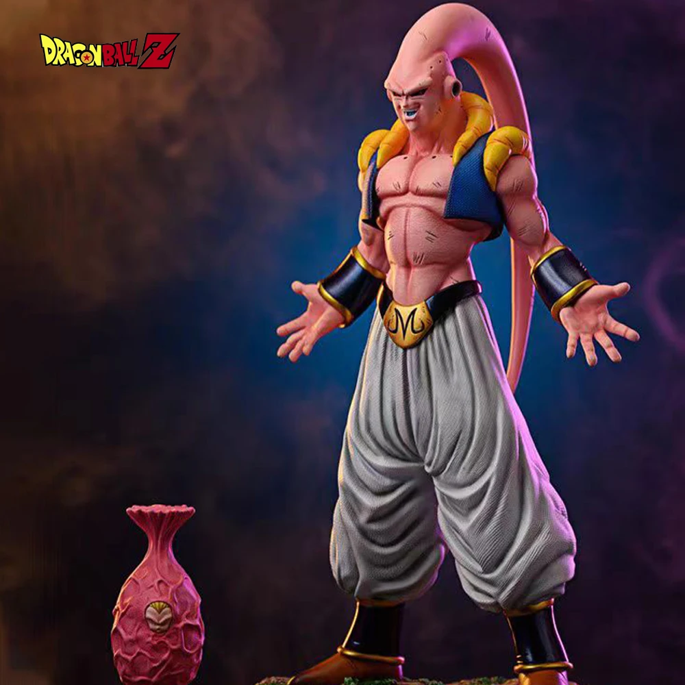 Dragon Ball Z Buu Figurine Majin Buu Figure Cos Gotenks Action Figures 27CM PVC Statue Decoration GK Model Christmas Toys Gifts