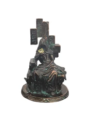 Game Genshin Impact Zhongli Geo Archon Statue of The Seven Pendant