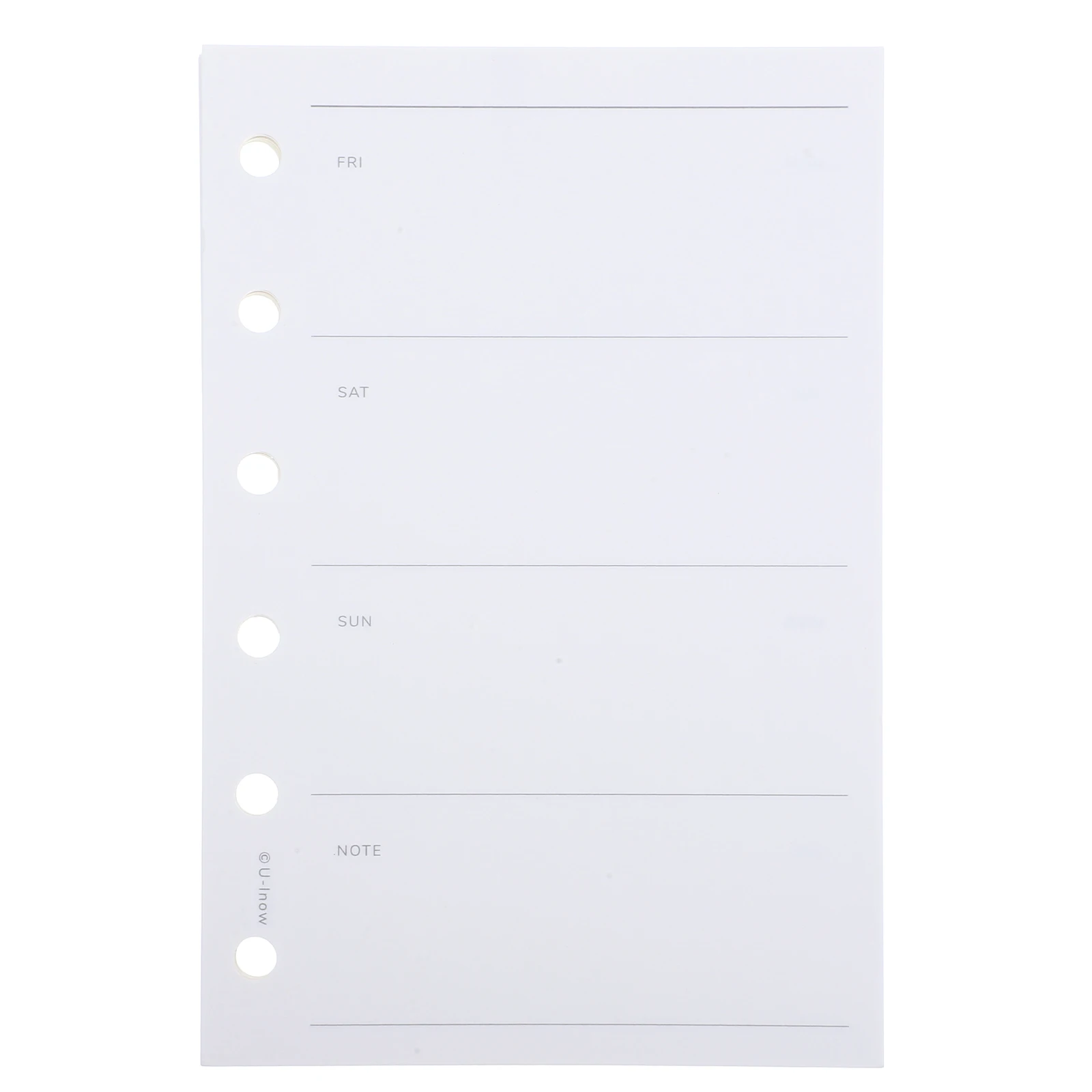 

Journal Refill Loose Leaf Lined Paper 6 Hole Design Blank Notepad Junior Size Planner Inserts Notebook Replacement Core
