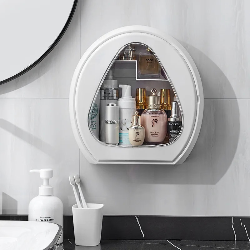 

Cosmetics Storage Box Wash Supplies Makeup Organizer Bathroom Toilet Bedroom Living Room Wall Mounted Organization Storage Rack