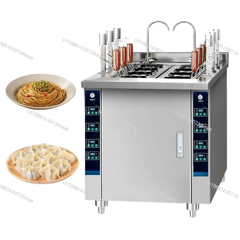 

commercial noodle machine electric noodle cooking 3-head intelligent automatic lifting ramen noodle machine
