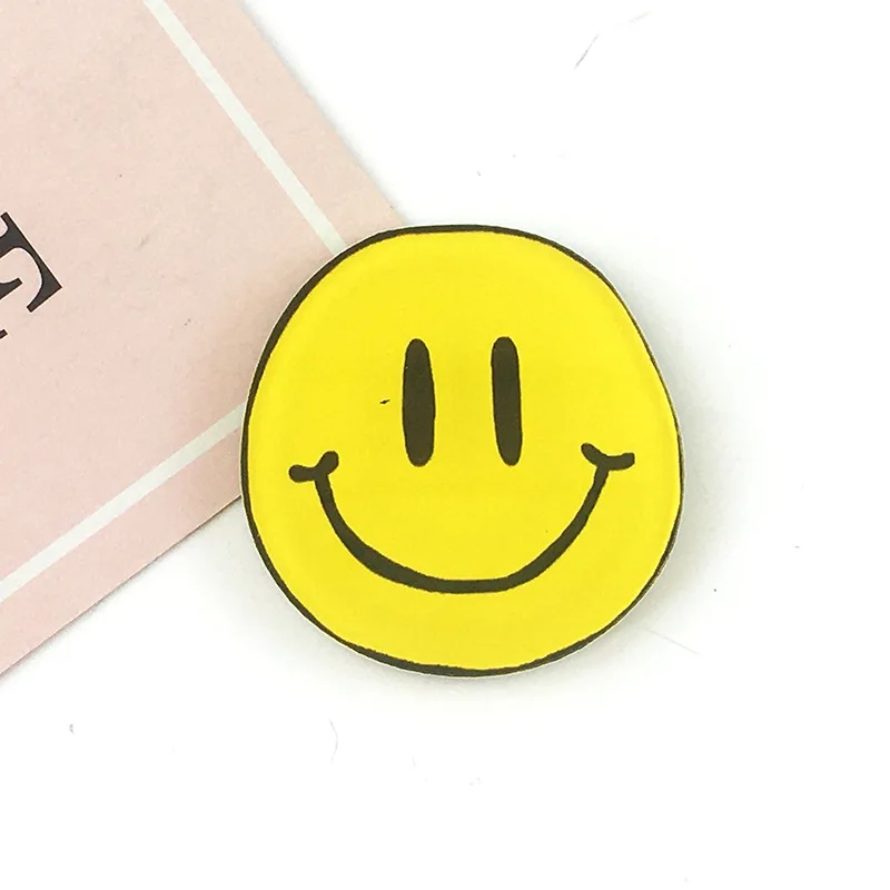 6pcs Personalized Memes Smile Refrigerator Magnets Cute Cartoon Fridge Blackboard Whiteboard Photo Message Magnets Decorative