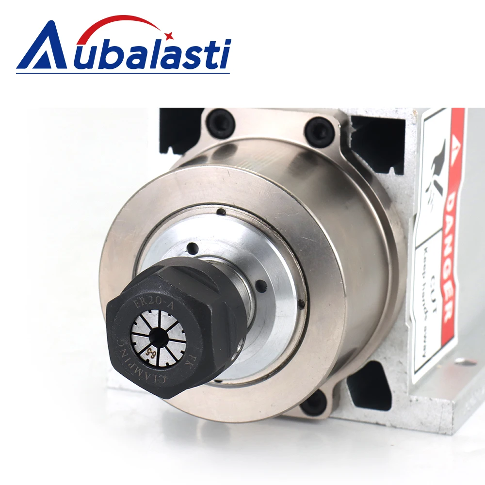 Aubalasti 1.5kw ER20 CNC Air Cooled Spindle Motor Kits 220V 380V 18000RPM 1.5KW Inverter For CNC Milling Router lathe Machine