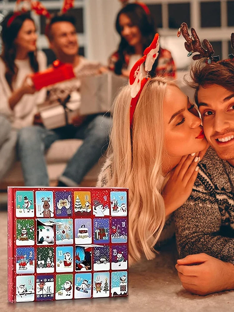 جوارب عيد الميلاد تقويم القدوم 2025 تقويم قدوم عيد الميلاد مع 24 زوجًا من جوارب عيد الميلاد تقويم العد التنازلي لعيد الميلاد للنساء والرجال #4