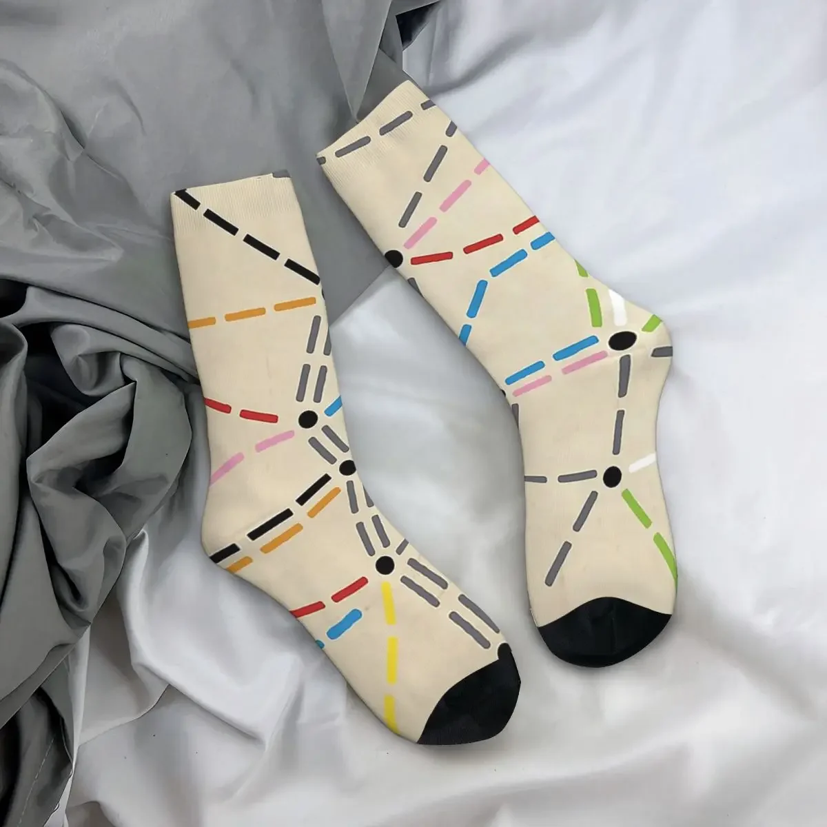 Calcetines supersuaves Harajuku para hombre y mujer, medias largas para todas las estaciones, accesorios para regalos de navidad