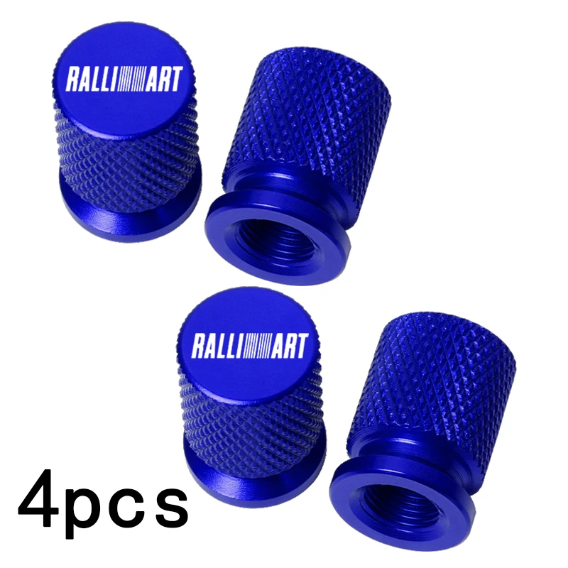 For Mitsubishi Ralliart 2010 2022 Lancer Ralli Art 9 10 Asx Car Wheel Tire Valve Caps Tyre Stem Covers Airdust Waterproof