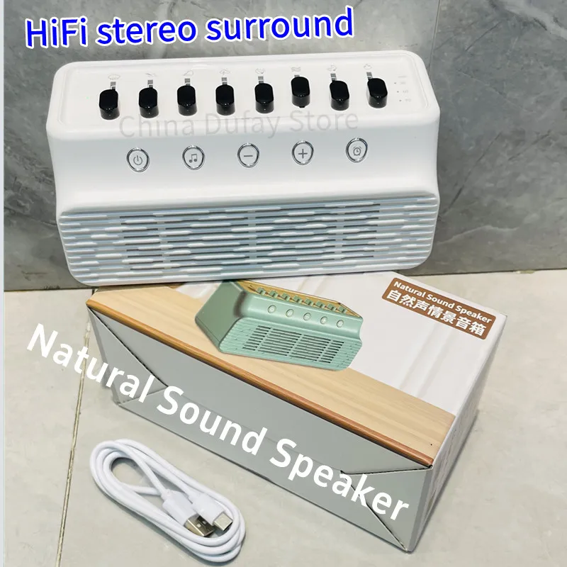 White Noise Sound Machine Sleep Soother With 9 Soothing Sounds Breathing Light Timer Type-C Charging For Baby Home Office Travel