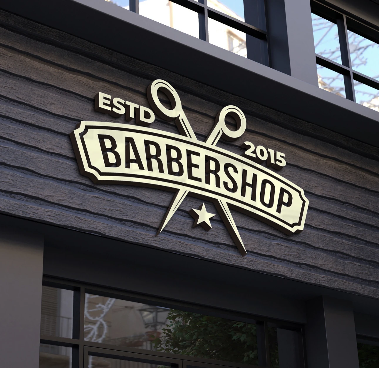 

Outdoor Metal Words Barbershop Customize Metal Laser Cut Logo 3D Letter Sign 3D Office Logo Sign 3D Metal Letter