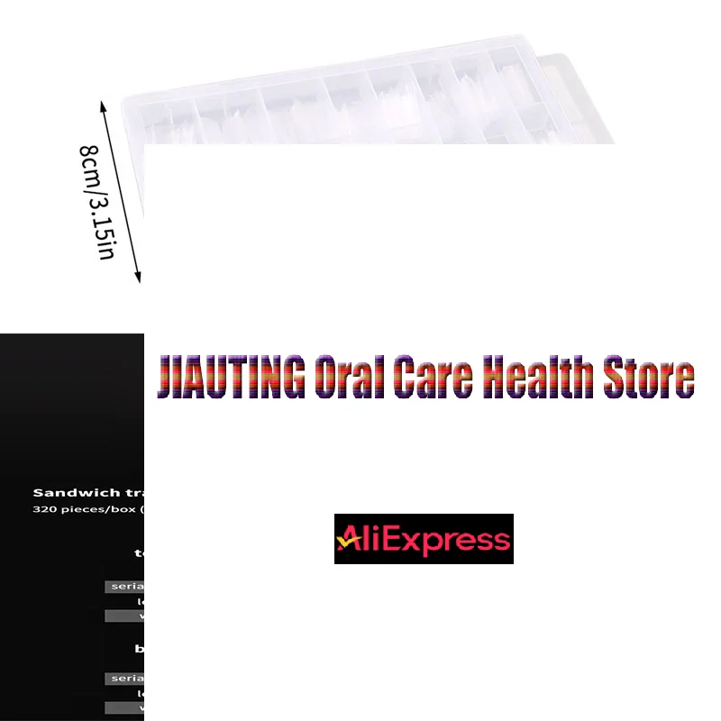 320 pièces/boîte Sandwich double formes d'ongles Extensions-doubles formes cercueil ongles moules haut moule bas moule prolonger manucure Art outils