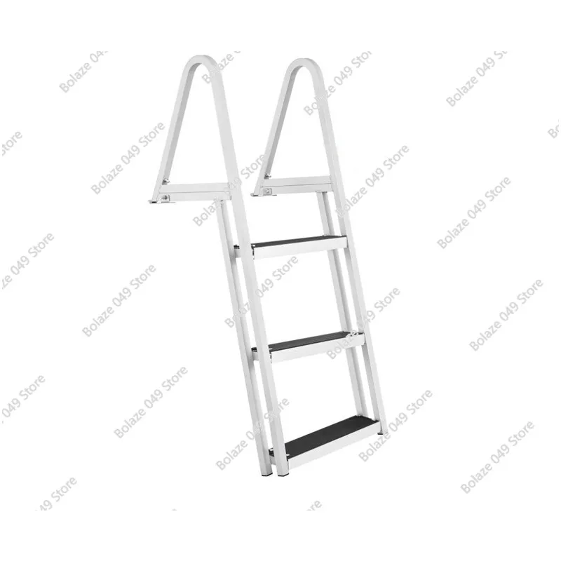 

Aluminum Double Handrails Removable Dock Ladder Non-slip and Corrosion Resistant Sea Boarding Swimming Pool Stairs