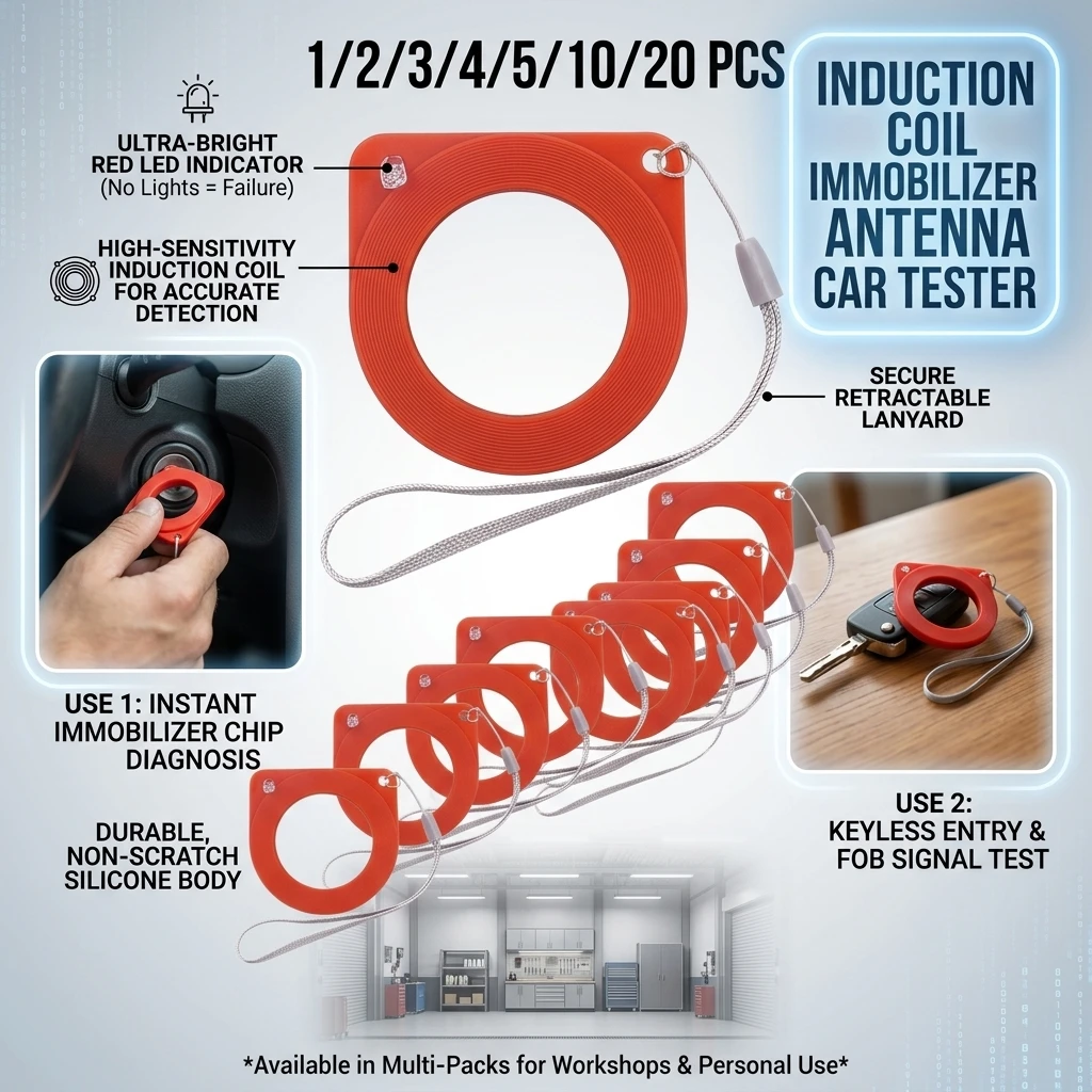  1/2/3/4/5/10/20PCS Induction Coil Immobilizer Antenna Car Tester Ignition Ring Lock Chip Automotive Key Tool for Detection