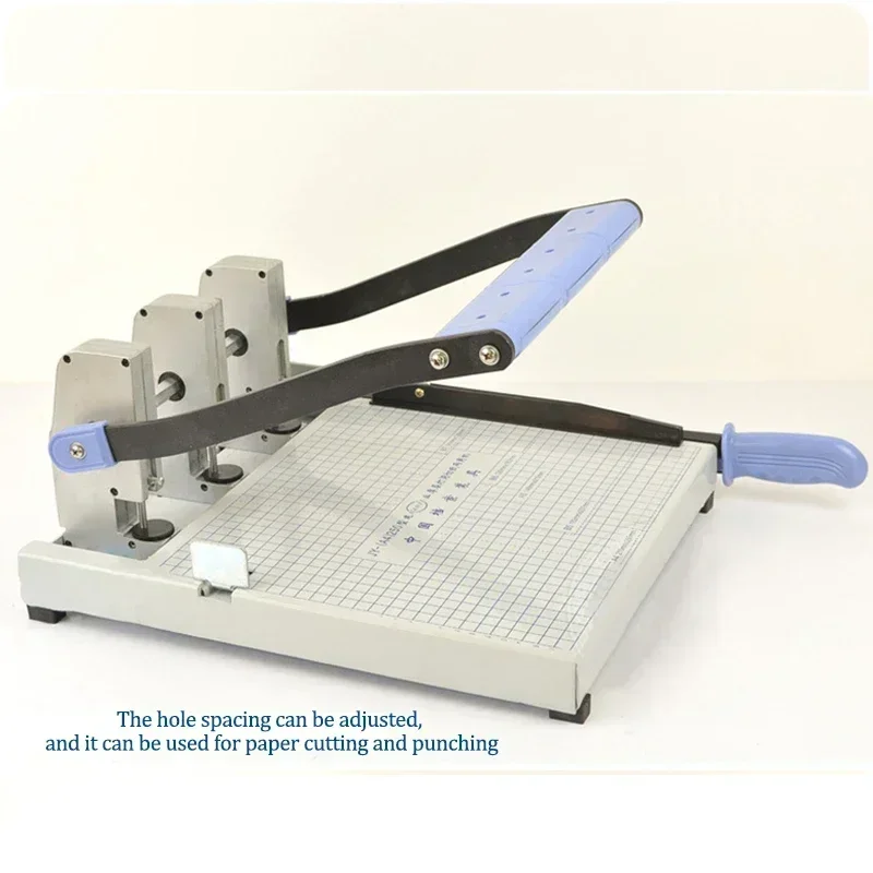 Small Upgrade Three-Hole Punching Machine Adjustable Pitch Cutting Paper Punching Dual-Use Document Binding Tool JY-C/JY-A4/JY-A