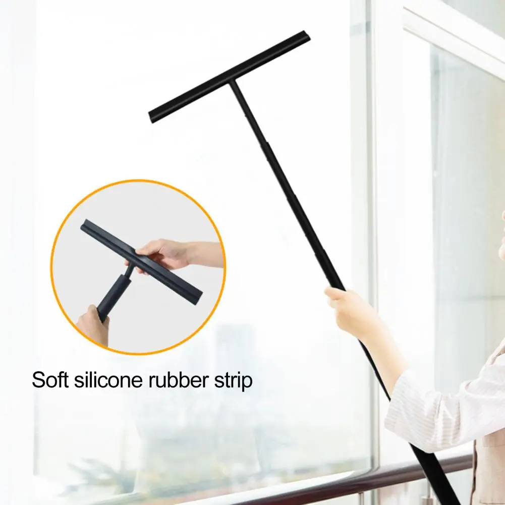 Anti-slip Bathroom Wiper Bathroom Wiper Extendable Shower Squeegee Set with Anti-slip Grip Long Handle Non-drilling for Shower