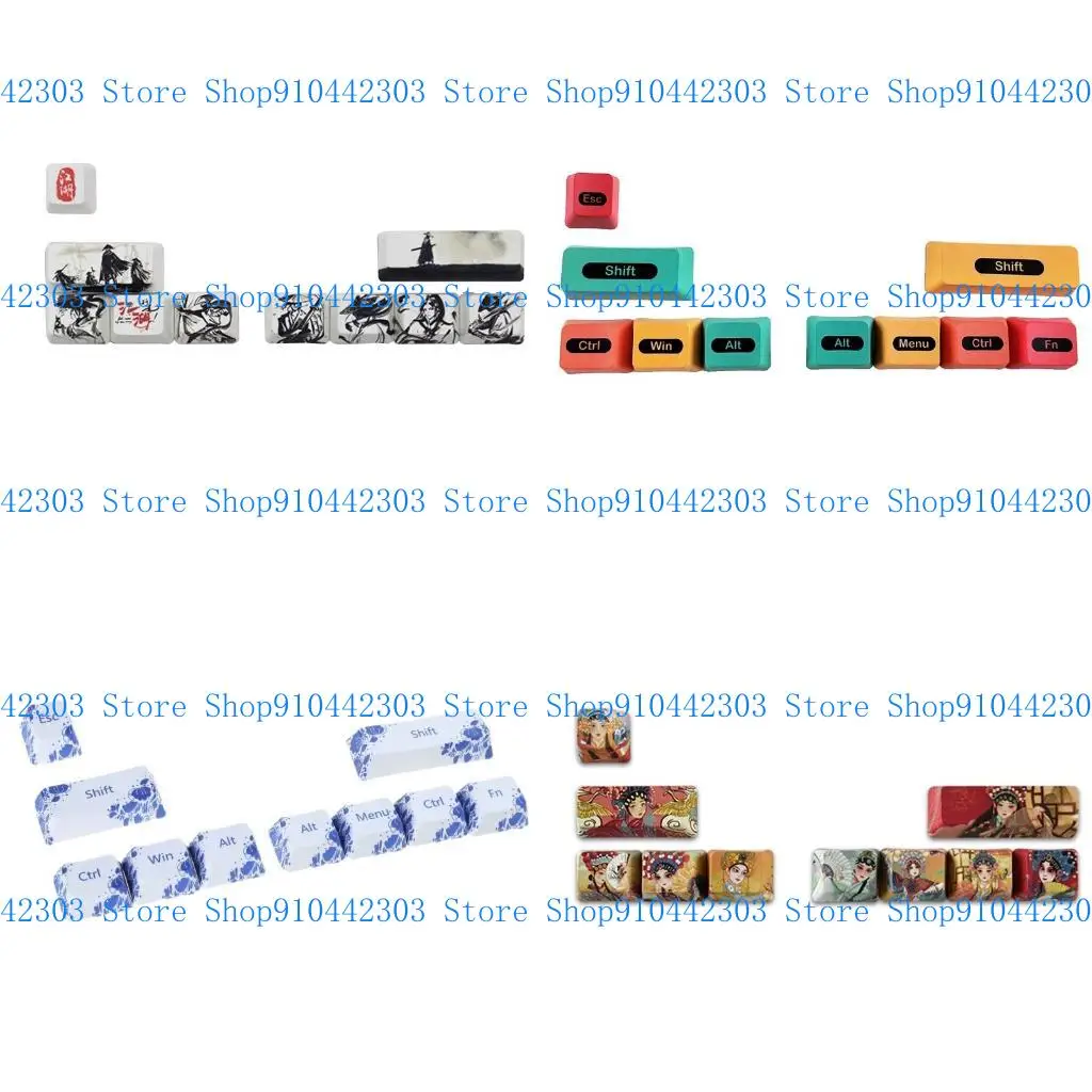 

L4MD 10 pcs PBT Five Sides Dye-Sub SHIFT ESC Keycap OEM for Mechanical Keyboard
