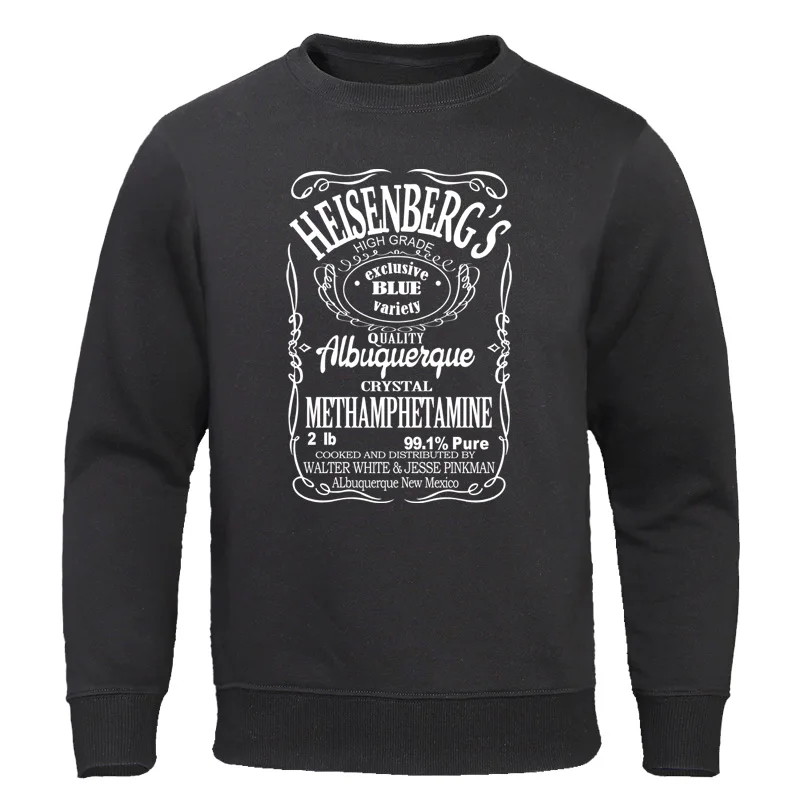 Male Sweatshirts printed Heisenberg fashion hoodies 2024 Autumn fleece O-neck men's sportswear harajuku Pullovers Hip Hop Tops