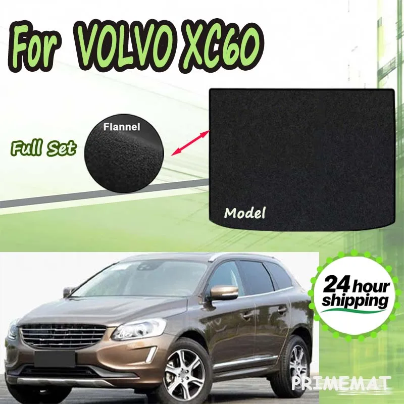 

ECOAUTO Rear Trunk Mat For VOLVO XC60 2009-2015 Tray Trunk Carpet Pad Accessories