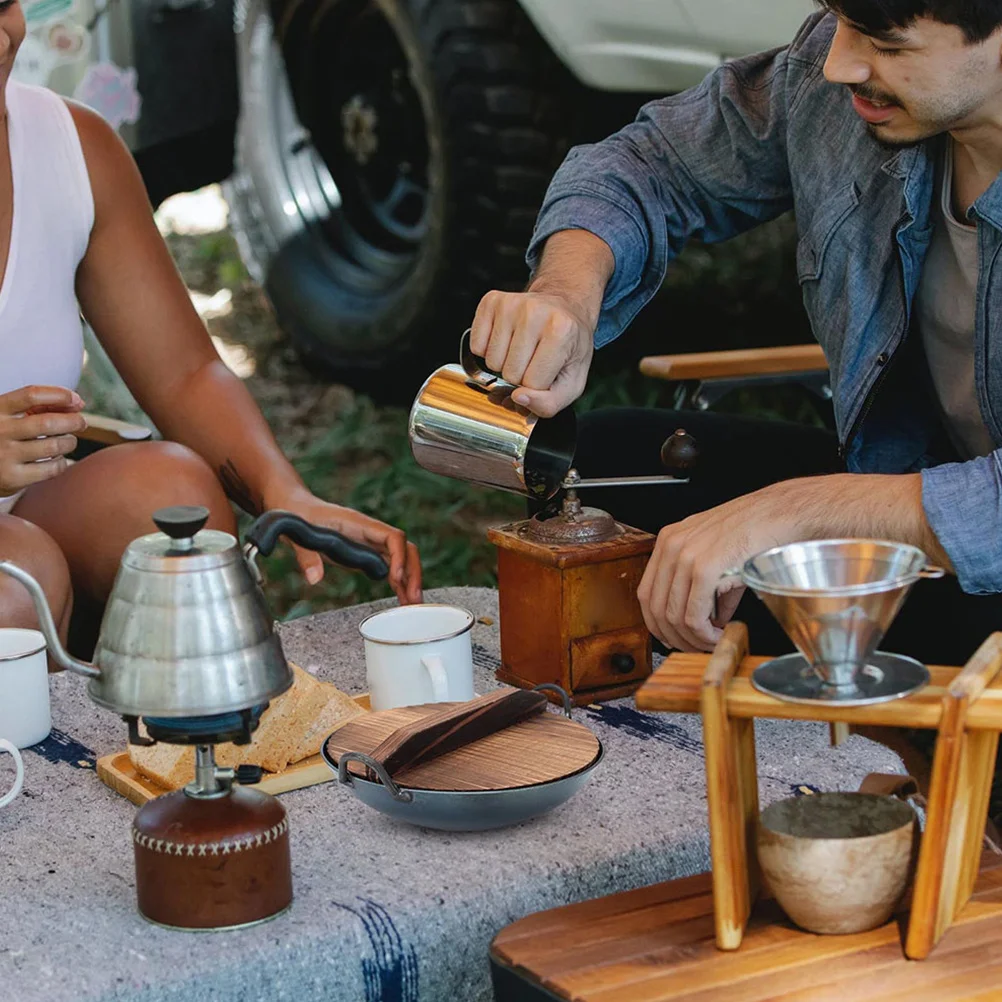ミニ鉄製中華鍋 ダブルハンドル蓋付き ミニチュア調理鍋 ごっこ遊びキッチンアクセサリー シミュレーション調理ツール 子供用